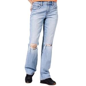AE‎ American Eagle 90s Bootcut Distressed Jeans Women's 8 Regular Grunge Skater